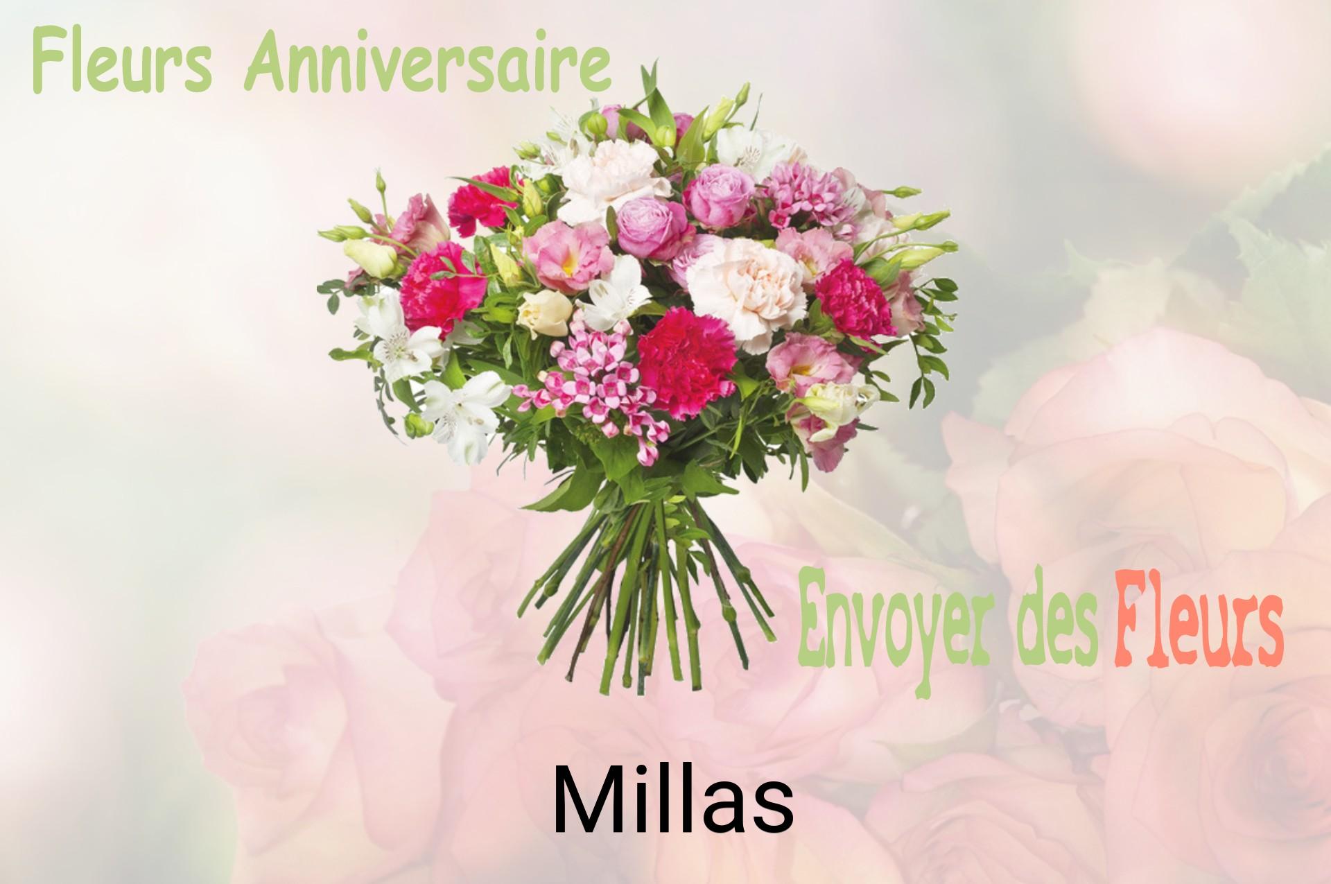 Bouquet de fleurs d’anniversaire livré à Millas